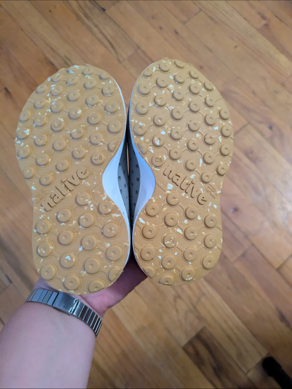 Native Robbie Sugarlite Light Gray Toddler Shoes C6